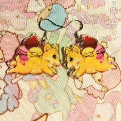 Boucles d'oreilles corgi glaçé