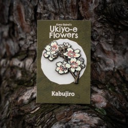 Pins branche fleurie