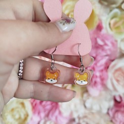 Boucles d'oreilles shiba