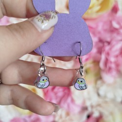Boucles d'oreilles pigeon