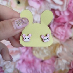 Boucles d'oreilles lapin