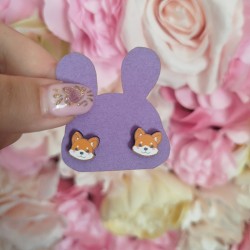 Boucles d'oreilles shiba