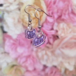 Mini boucles d'oreilles chat