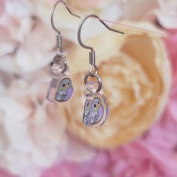 Boucles d'oreilles pigeon