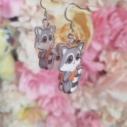 Boucles d'oreilles raton...