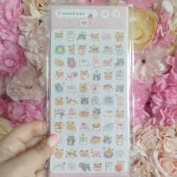 Planche de sticker hamster...