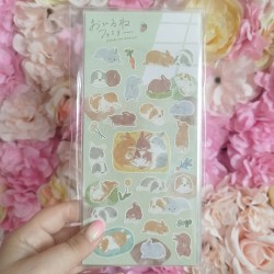 Planche de stickers lapin...