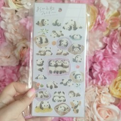 Planche de stickers panda...