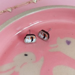 Boucles d'oreille sushi...