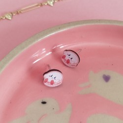 Boucles d'oreille macaron...