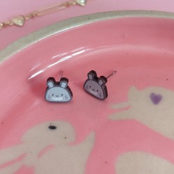 Boucles d'oreille Totoro...