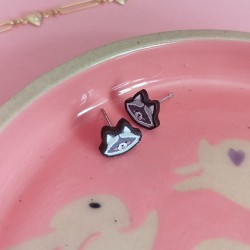 Boucles d'oreilles raton...