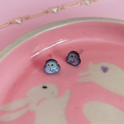Boucles d'oreilles pigeon