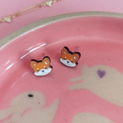 Boucles d'oreilles shiba