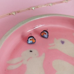 Boucles d'oreilles rouge...