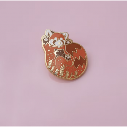 Pin's Panda Roux