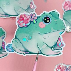 Sticker grenouille...