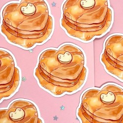 Stickers crêpes coeur