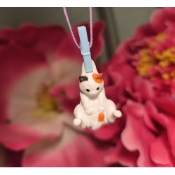 Collier chat tricolore