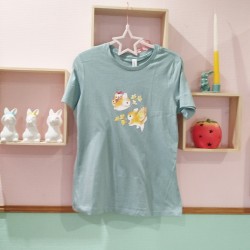 T shirt lapins papillons